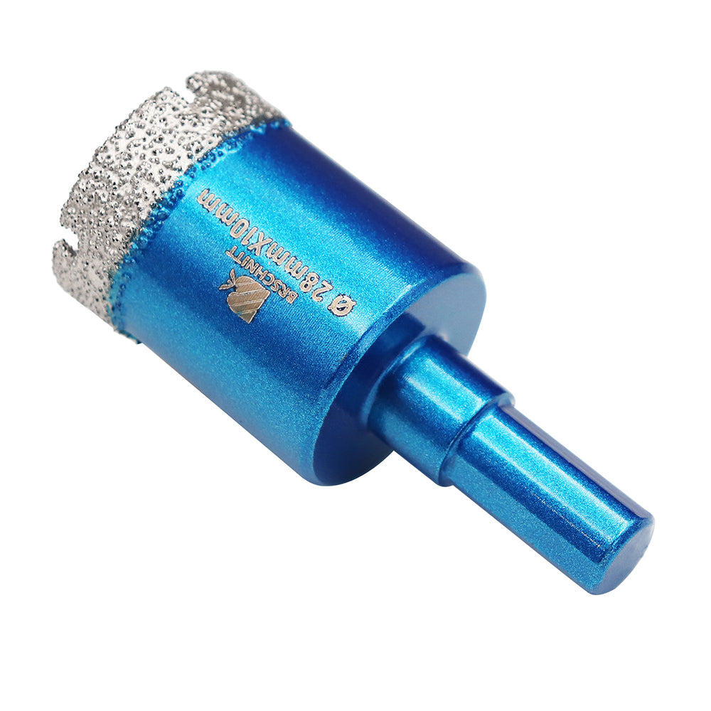 Foret diamanté BRSCHNITT brasé sous vide, 1 pièce, diamètre 6-65 mm, perçage pour céramique, marbre, granit, porcelaine, carrelage, avec scie cloche à tige triangulaire