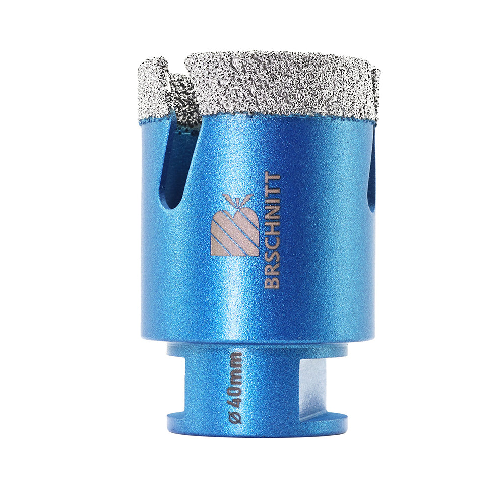 BRSCHNITT M14 Thread Diamond Dry & Wet Hole Saw with Lightning Teeth 20-150mm for Porcelain Tile Granite Marble