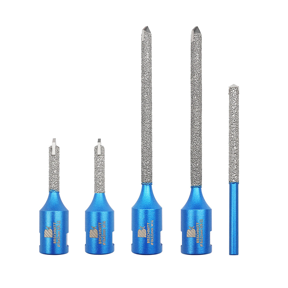 BRSCHNITT 1/2 pcs Diamond Top Carbide Milling Bits for Mortar Masonry Brick