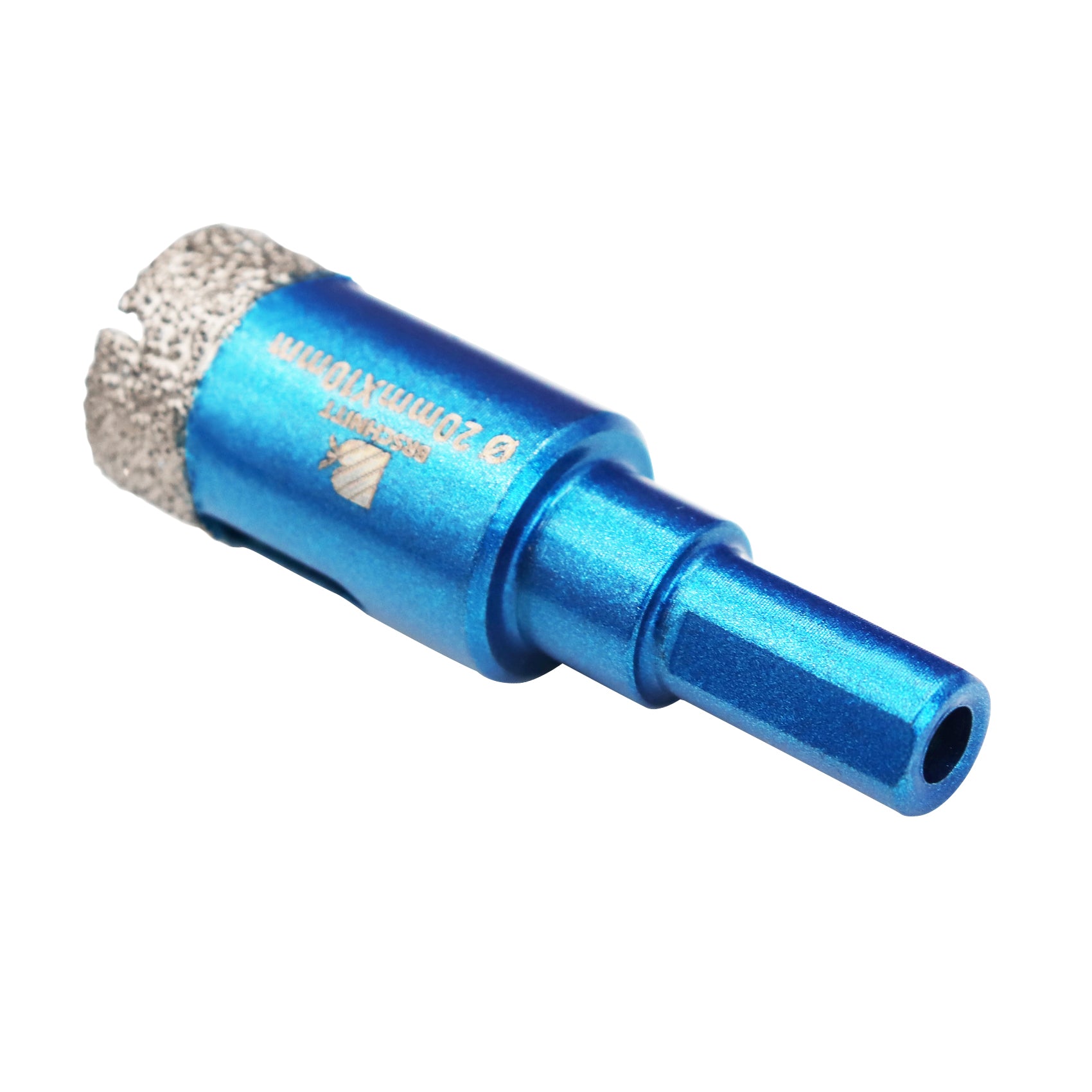 Foret diamanté BRSCHNITT brasé sous vide, 1 pièce, diamètre 6-65 mm, perçage pour céramique, marbre, granit, porcelaine, carrelage, avec scie cloche à tige triangulaire