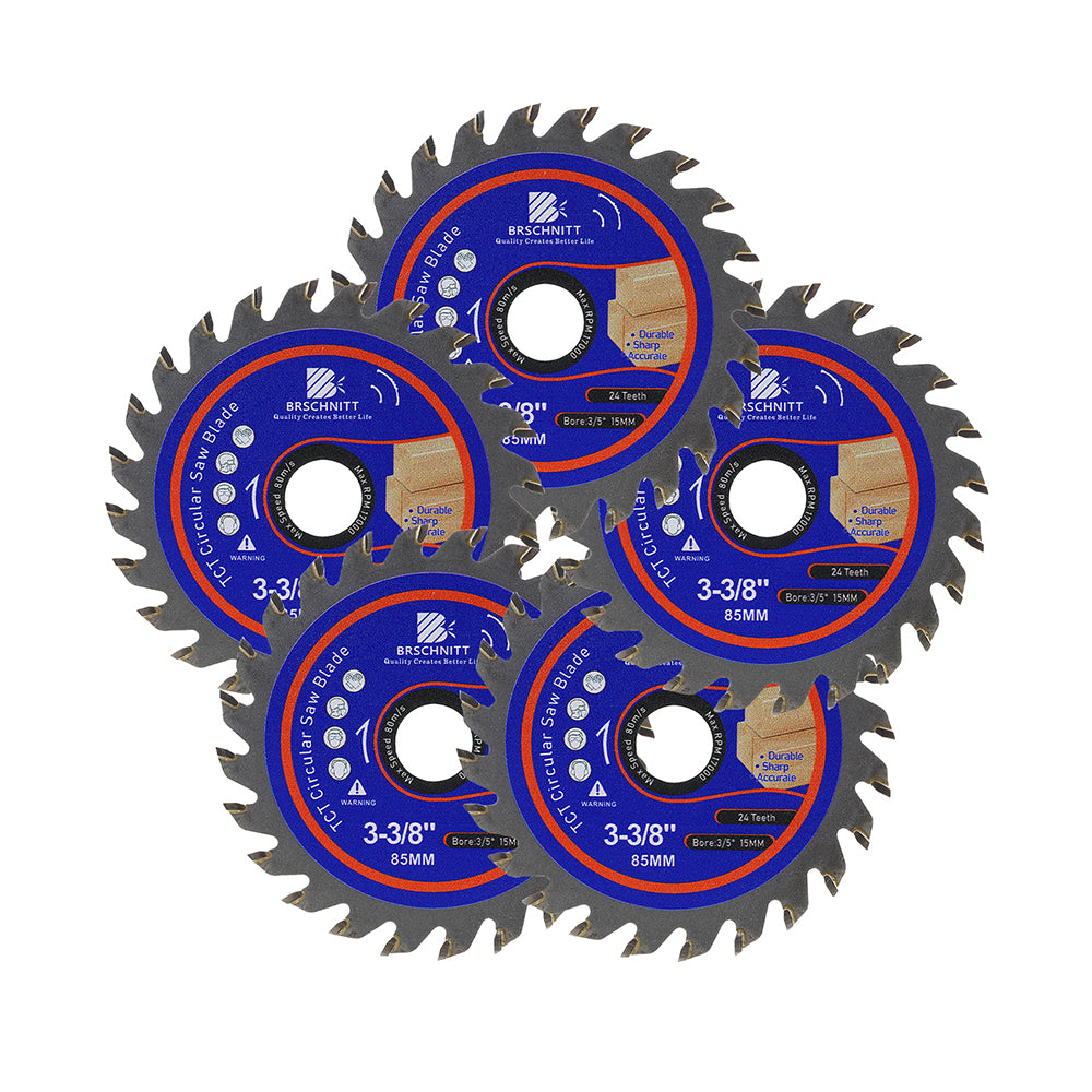 Lame de scie TCT BRSCHNITT 3-3/8'' pour la coupe au carbure du bois, du plastique et du PVC