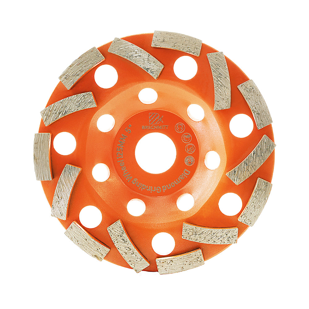 BRSCHNITT 115-125mm Diamond Grinding Wheel Cup for Concrete Granite Marble Masonry