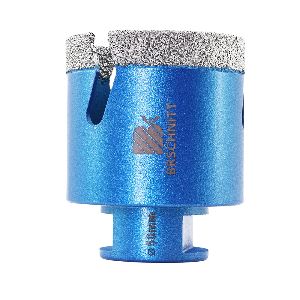 BRSCHNITT M14 Thread Diamond Dry & Wet Hole Saw with Lightning Teeth 20-150mm for Porcelain Tile Granite Marble