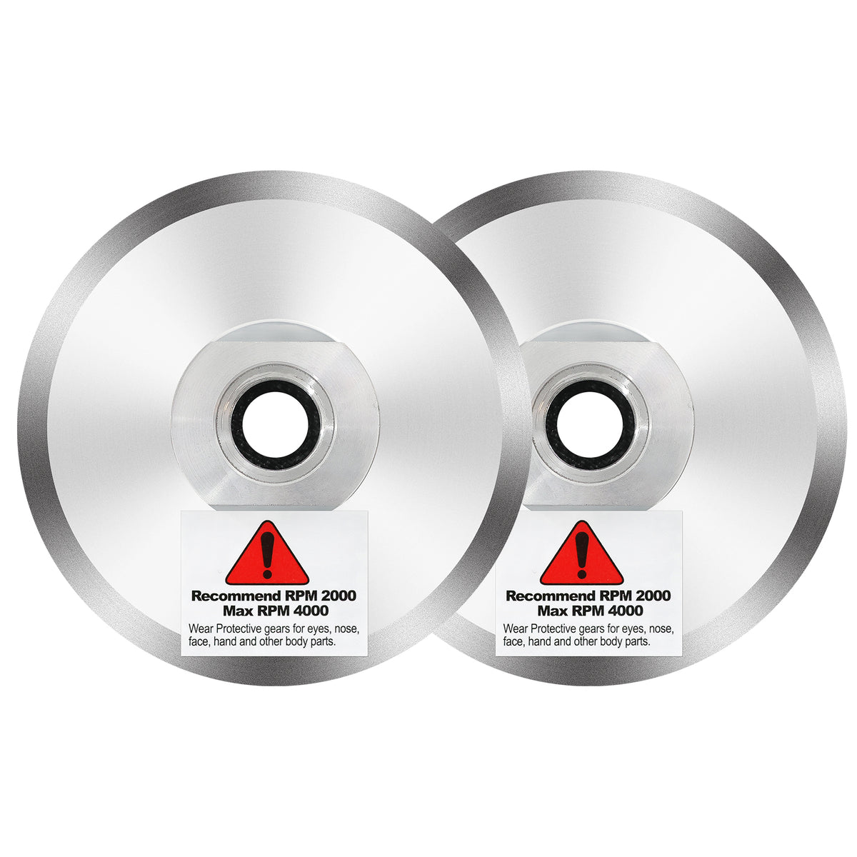 BRSCHNITT M14 & 5/8"-11 Thread Aluminium Backer Pad 3"-5" Hook and Loop Backing Pad for Diamond Polishing Pads