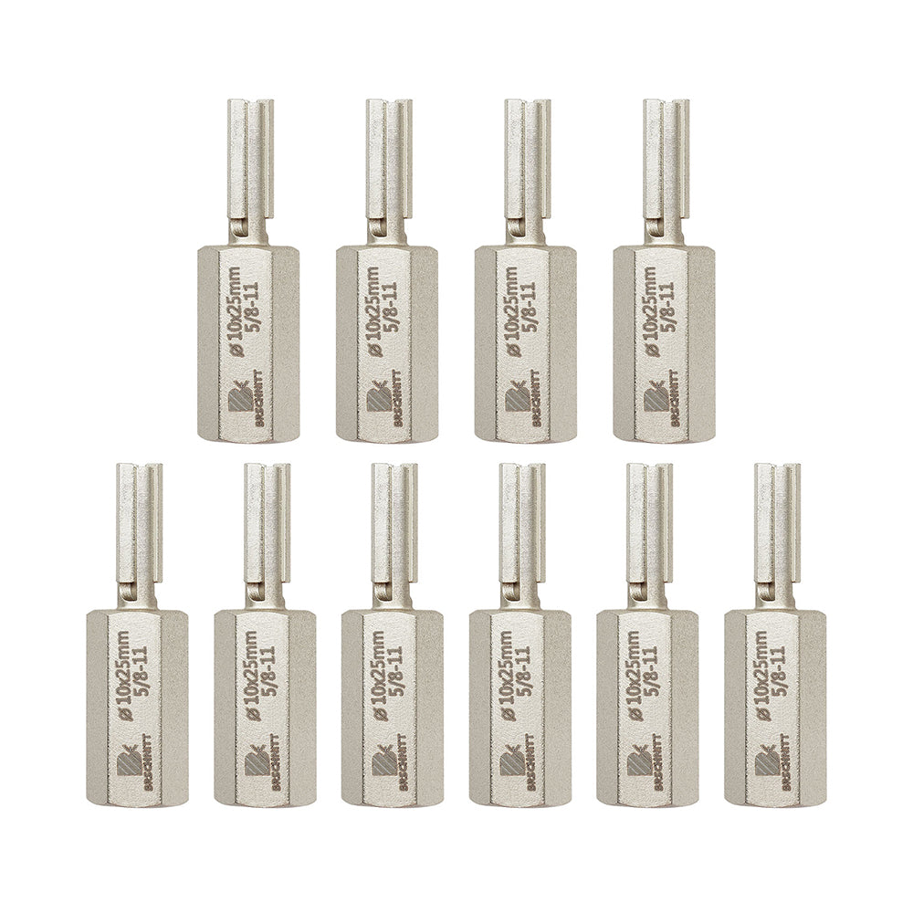 BRSCHNITT M14 & 5/8"-11 Carbide Mortar Raking Bit 10mm for Angle Grinder Brick Joint Removal
