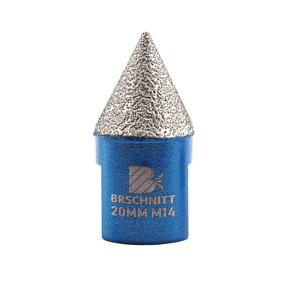 Fraises à chanfreiner diamantées BRSCHNITT brasées sous vide, 1 pièce, diamètre 20/35/50/82 mm, pour agrandir, façonner et chanfreiner les trous existants, porcelaine, céramique, carrelage, marbre