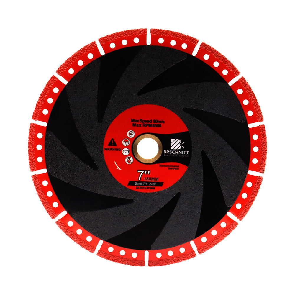 BRSCHNITT Diamond Demolition Cutting Disc 105-250mm for Granite Marble Aluminum Copper Pipe Vacuum Brazed