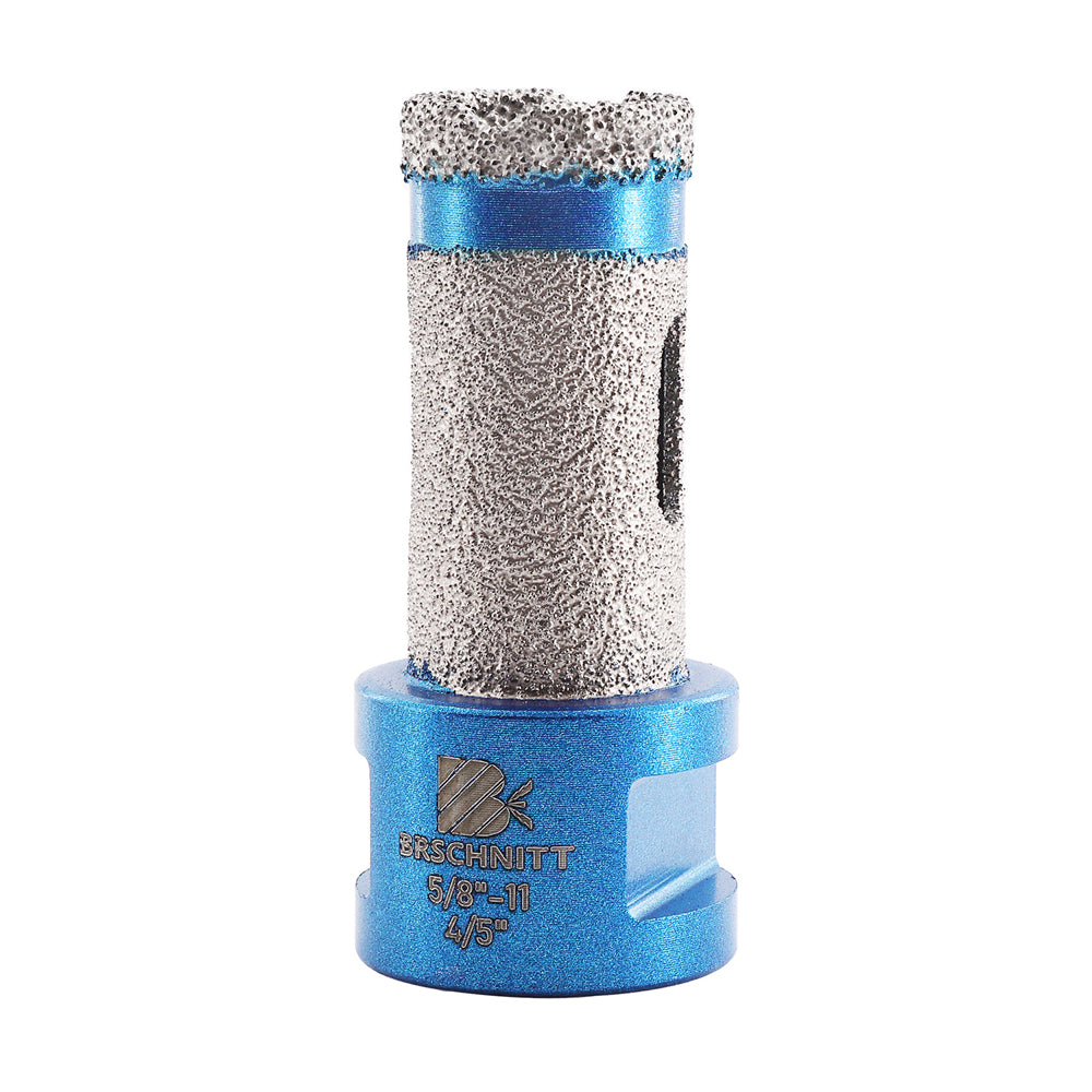 Foret diamanté BRSCHNITT 1 ou 2 forets de perçage et de fraisage pour trous de 20/25/35/50/68/75 mm de diamètre, pour agrandir le trou, pour porcelaine, céramique, carrelage, granit, marbre, pierre, filetage 5/8"-11 ou M14.