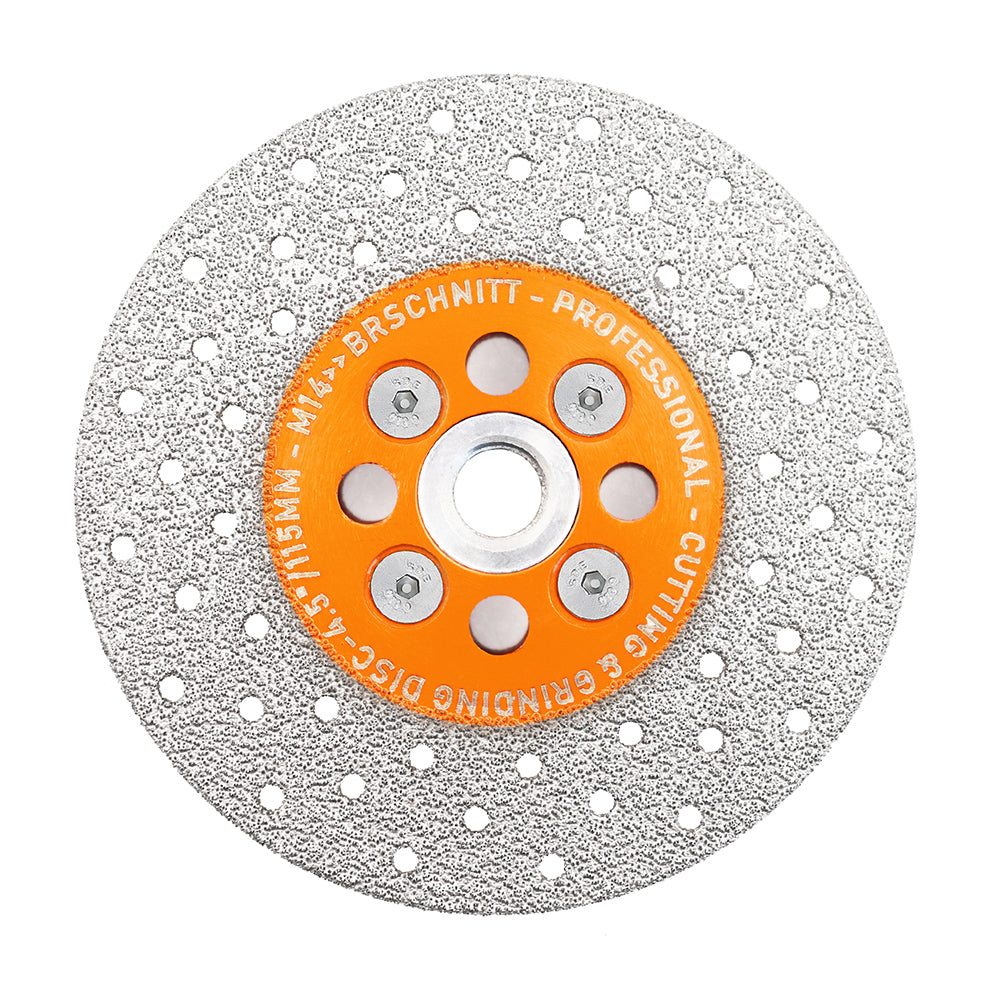 BRSCHNITT M14 Diamond Cutting Grinding Disc 100-125mm for Stone Marble Granite Concrete Tile Vacuum Brazed