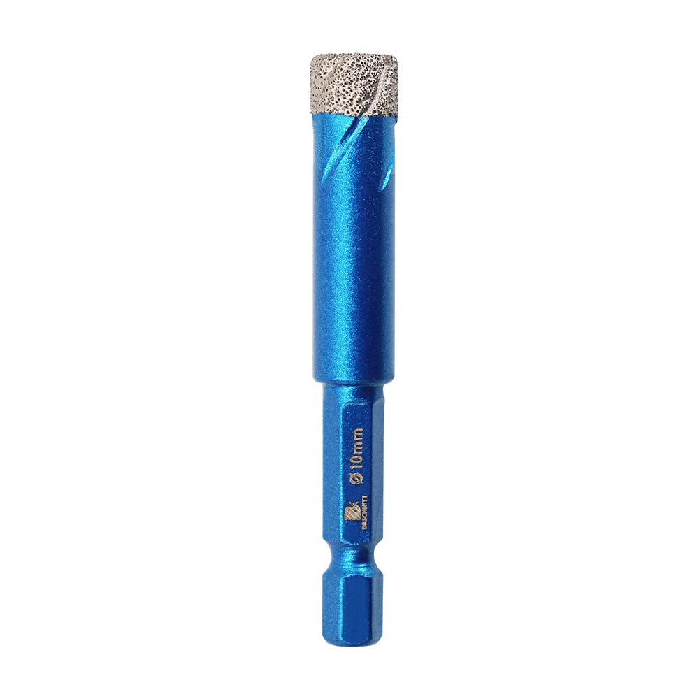 BRSCHNITT Quick-Fit Shank Diamond Dry Core Drill Bit 6-16mm for Ceramic Tile Granite Marble Vacuum Brazed