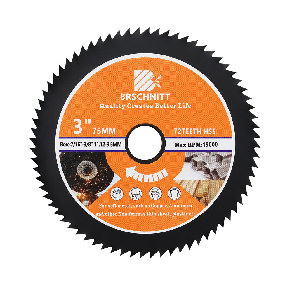 Disque de coupe en acier rapide BRSCHNITT, 1 ou 8 pièces, diamètre 50 mm, pour métal tendre, aluminium, bois, plastique, cuivre, lame de scie ultra-fine
