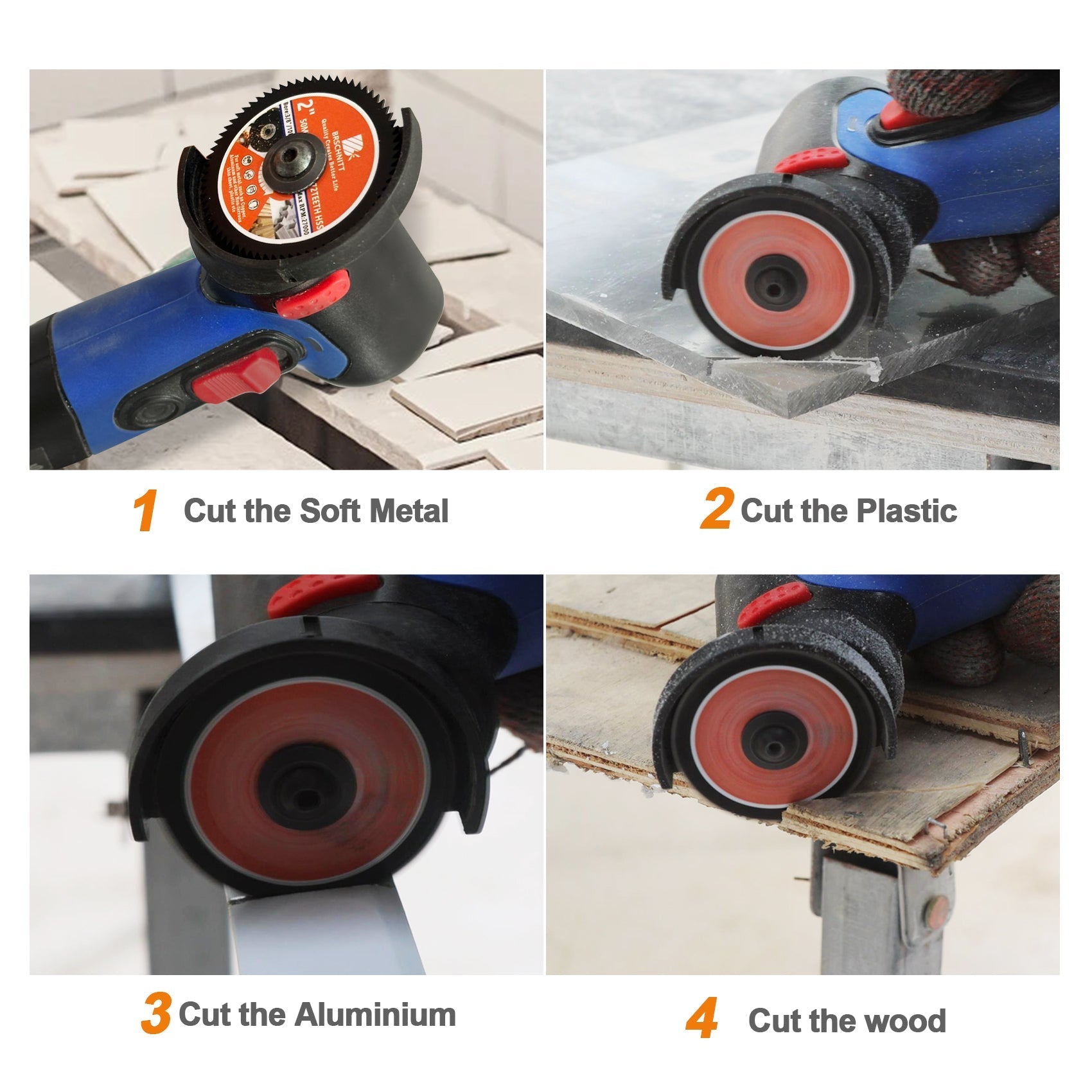 BRSCHNITT HSS Saw Blade 50mm Super Thin Cutting Blade for Aluminum Wood Plastic Copper