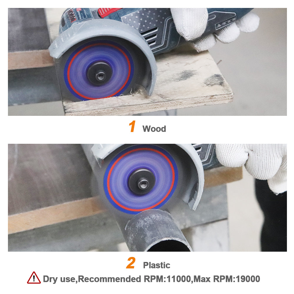 BRSCHNITT TCT Dry 75-85mm Cutting Circular Saw Blade Tungsten Carbide Tipped for Wood Plastic PVC