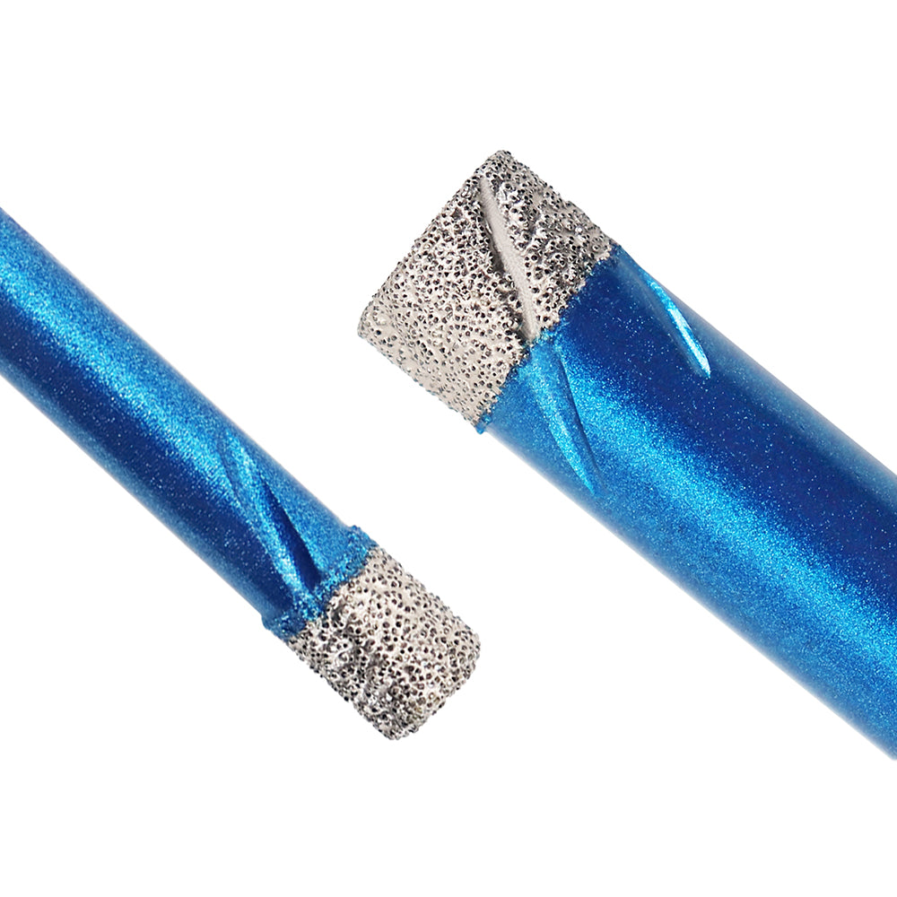 BRSCHNITT Quick-Fit Shank Diamond Dry Core Drill Bit 6-16mm for Ceramic Tile Granite Marble Vacuum Brazed