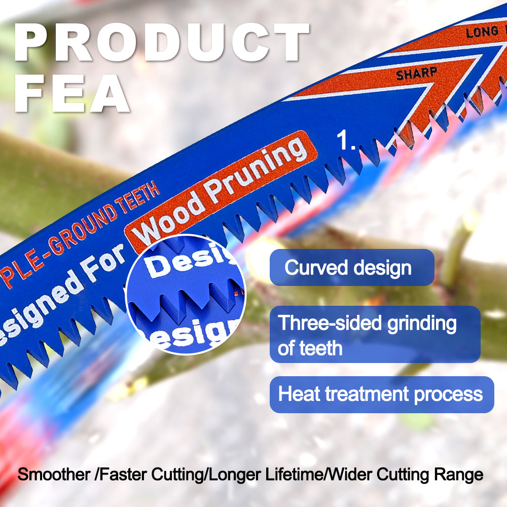 BRSCHNITT Japanese Tooth Reciprocating Saw Blade 230-300mm for Tree Trimming Wood Plastic Pipe