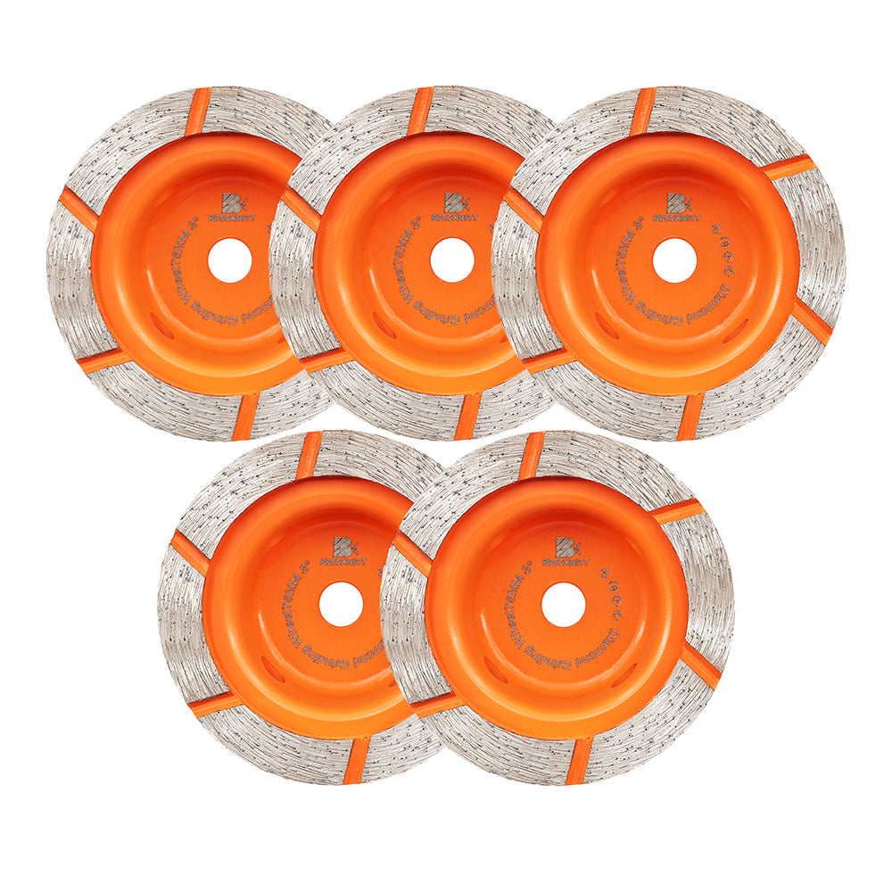 BRSCHNITT 75mm Single Row Grinding Wheel Diamond Disc for Marble Granite Concrete
