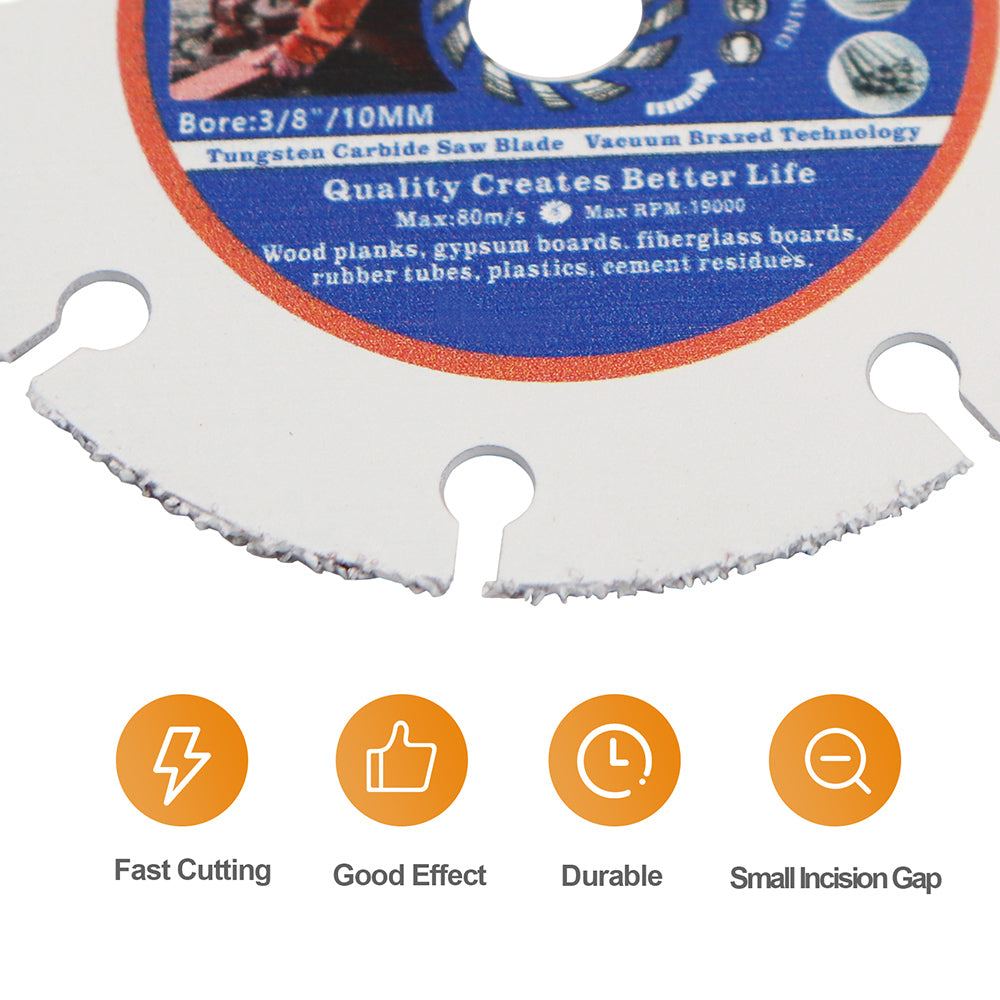 BRSCHNITT Diamond Wood Cutting Disc 75-125mm for Wood Laminate Gypsum Board Plastic Vacuum Brazed