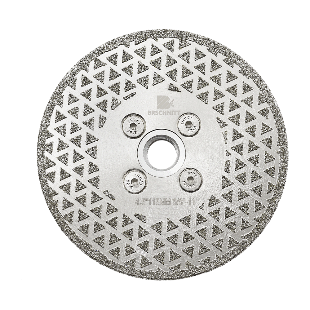 BRSCHNITT Dry & Wet M14 & 5/8"-11 Diamond Cutting Grinding Disc 115-125mm Granite Marble Tile Electroplated