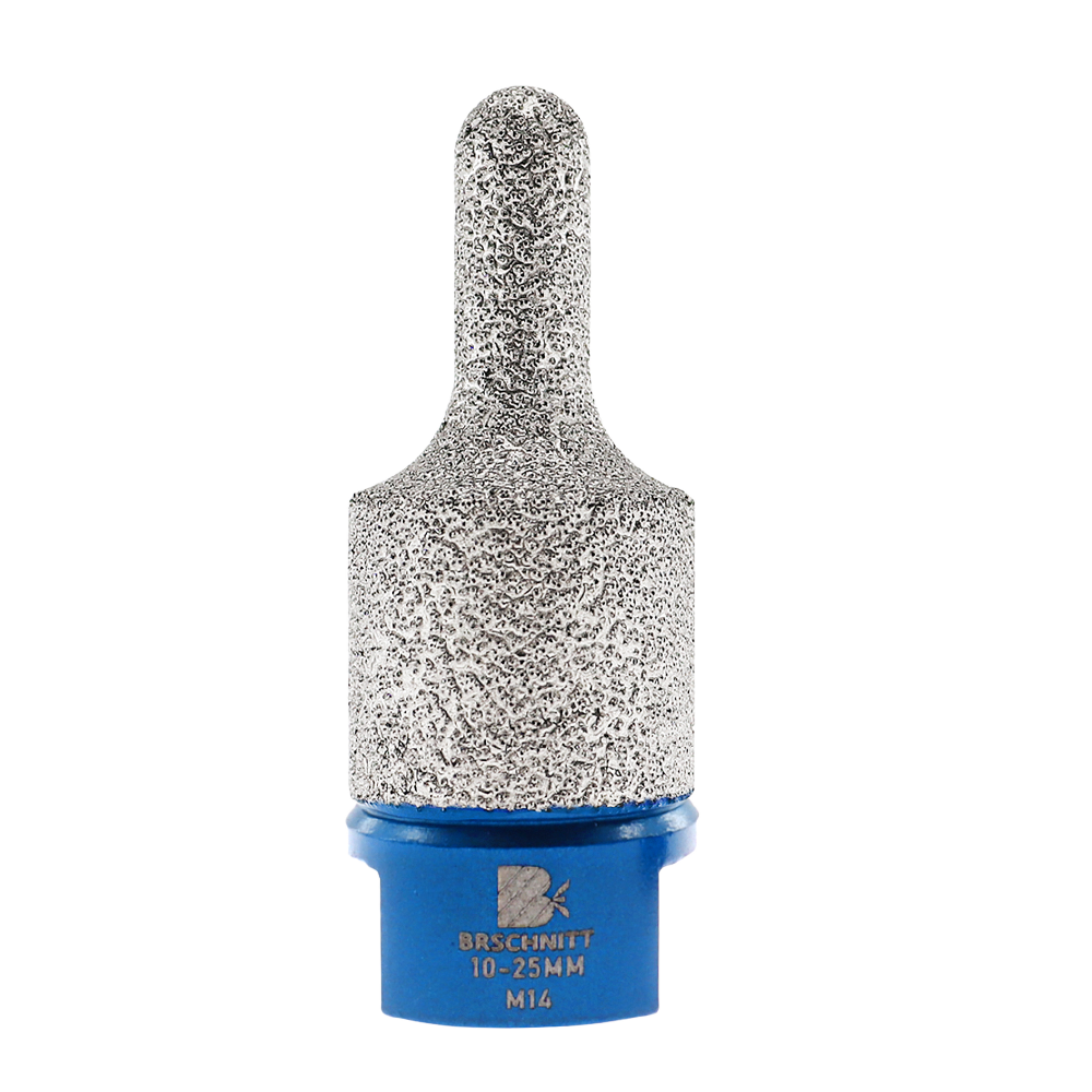 BRSCHNITT M14& 5/8"-11 Thread Diamond Milling Finger Bit for Tile Porcelain Marble Hole Enlarging Grinding