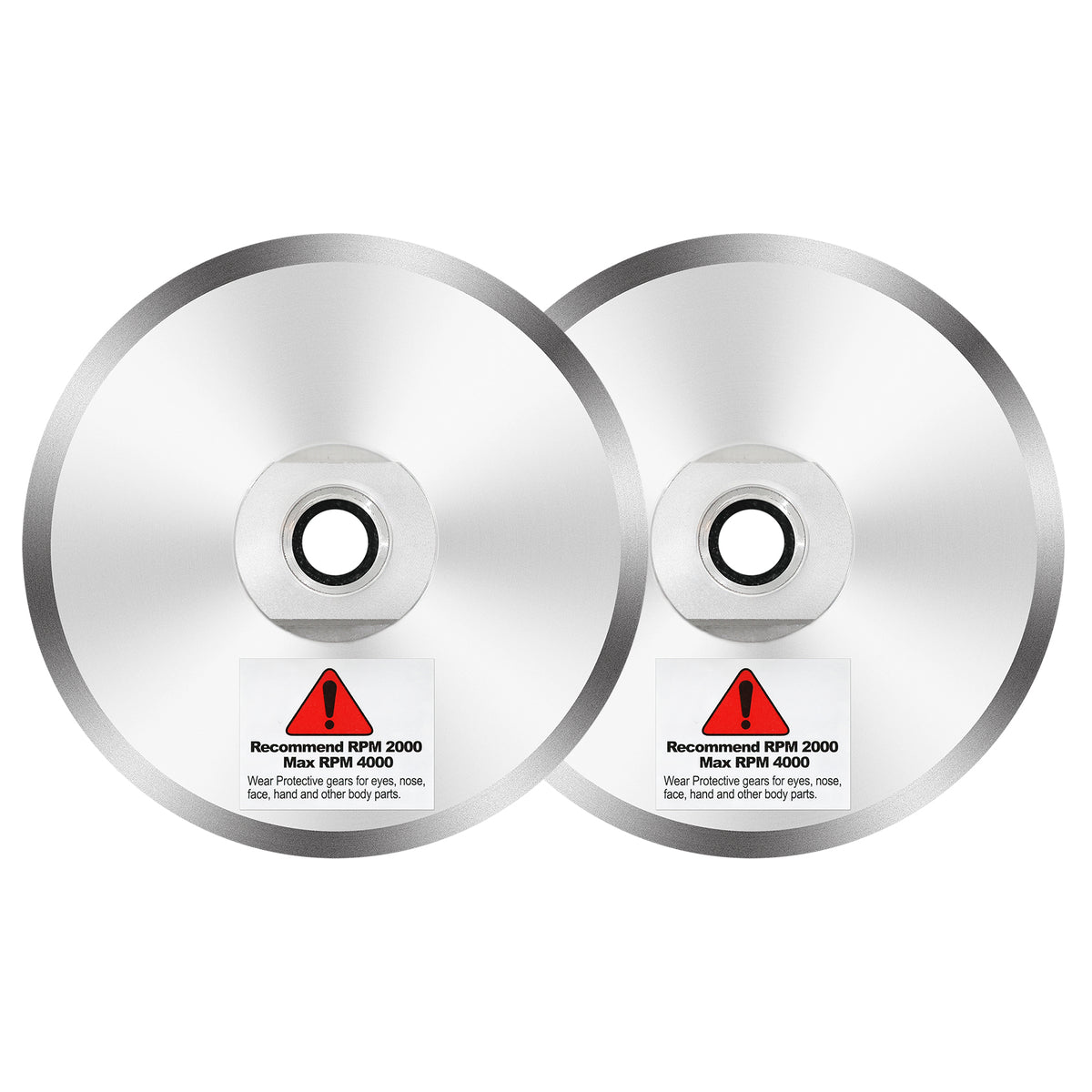 BRSCHNITT M14 & 5/8"-11 Thread Aluminium Backer Pad 3"-5" Hook and Loop Backing Pad for Diamond Polishing Pads