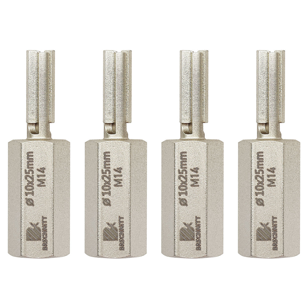 BRSCHNITT M14 & 5/8"-11 Carbide Mortar Raking Bit 10mm for Angle Grinder Brick Joint Removal