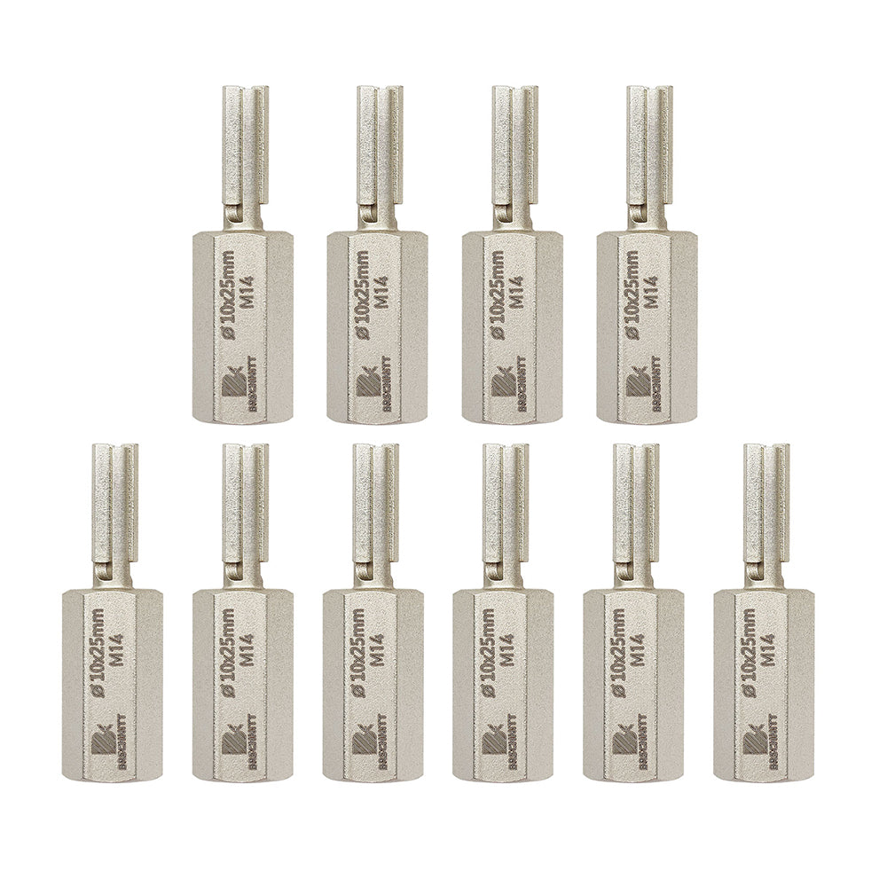 BRSCHNITT M14 & 5/8"-11 Carbide Mortar Raking Bit 10mm for Angle Grinder Brick Joint Removal