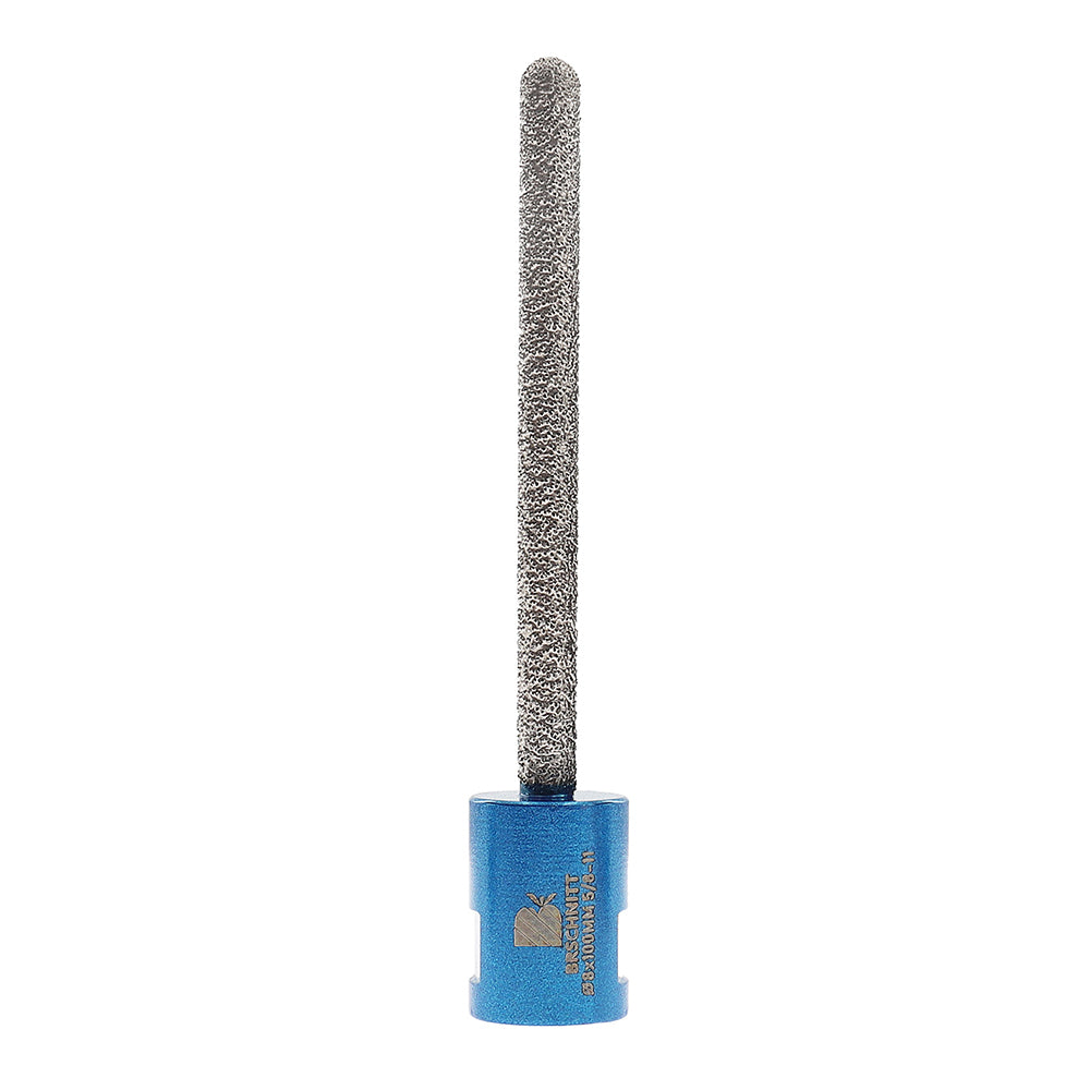 Foret diamanté pour mortier BRSCHNITT brasé sous vide, 1 pièce de diamètre 8 mm, pour le râteau à mortier, le pointage, le granit, la maçonnerie, la pierre, le marbre, le béton, la meuleuse d'angle