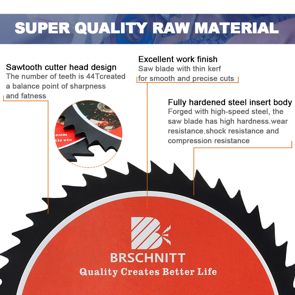 BRSCHNITT HSS Circular Saw Blade 85mm 44 Tooth for Soft Metal Aluminum Copper Cutting