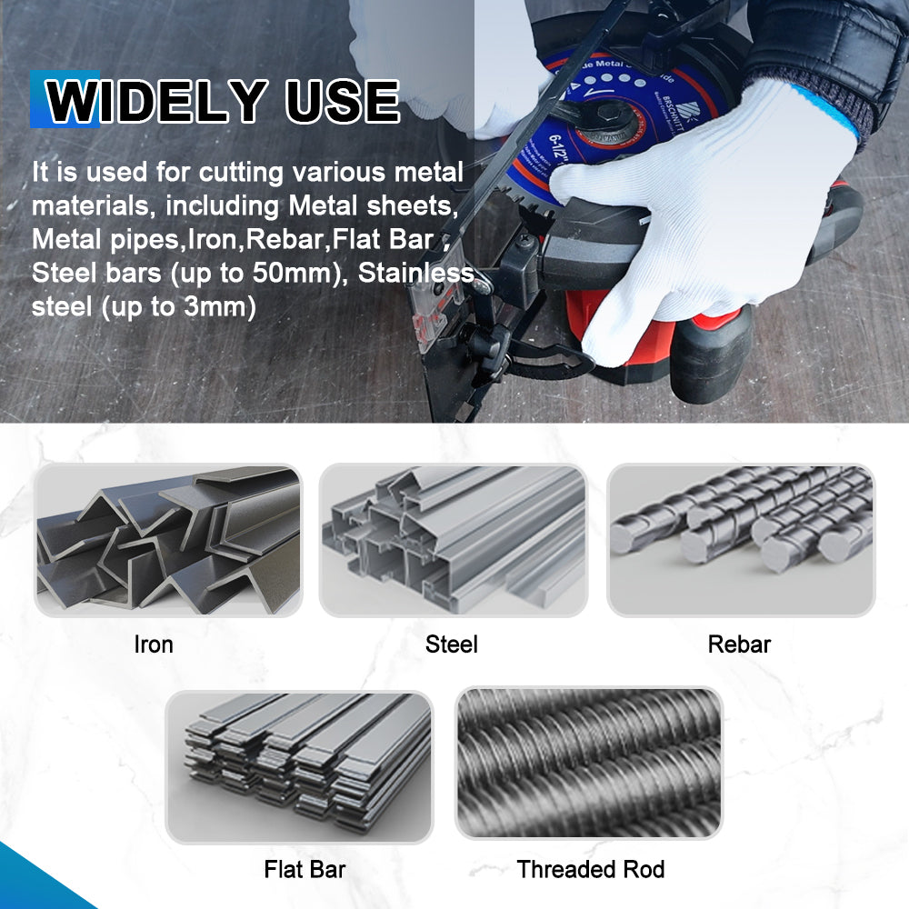BRSCHNITT TCT Circular Saw Blade 165-365mm for Metal Pipe Cutting Stainless Steel Ferrous Materials