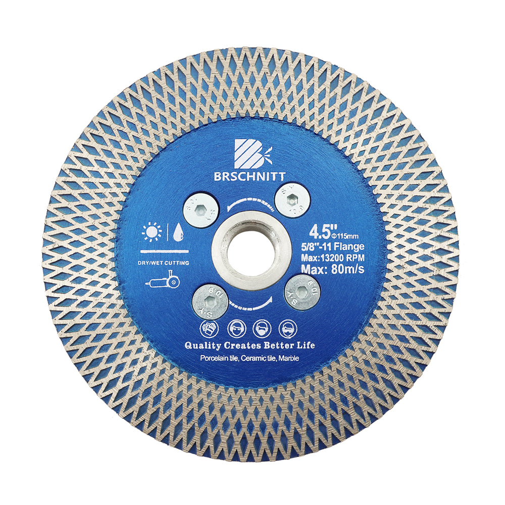 BRSCHNITT 4.5" Super Thin Diamond Cutting Grinding Disc For Ceramic Granite Marble