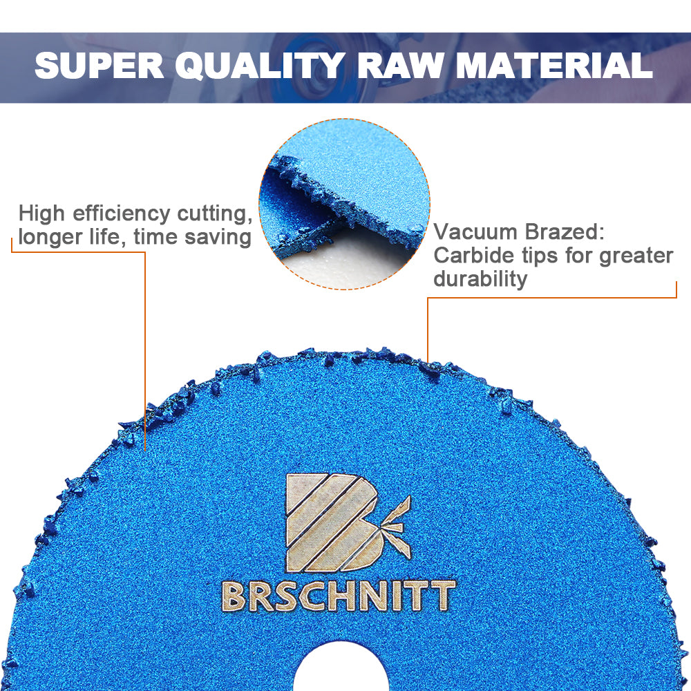 BRSCHNITT 6pcs Mini Saw Blade Set 22-50mm Wood Cutting Disc for Wood Plastic Rubber Cutting Rotary Tool