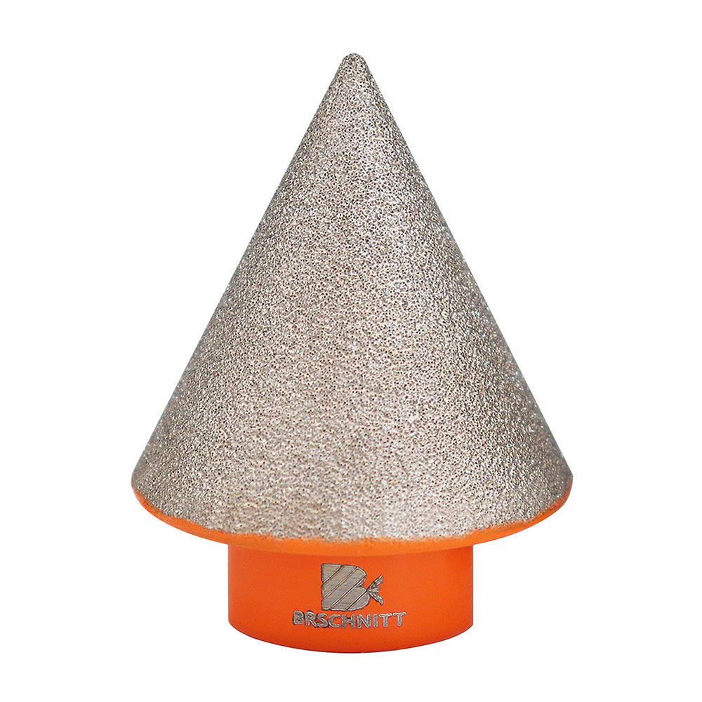 BRSCHNITT M14 & 5/8"-11 & Hex Shank Diamond Chamfering Bit 35-50mm for Porcelain Tile Hole Enlarging Vacuum Brazed