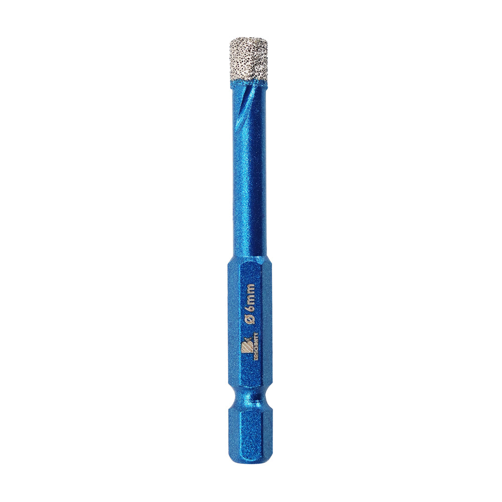 BRSCHNITT Quick-Fit Shank Diamond Dry Core Drill Bit 6-16mm for Ceramic Tile Granite Marble Vacuum Brazed