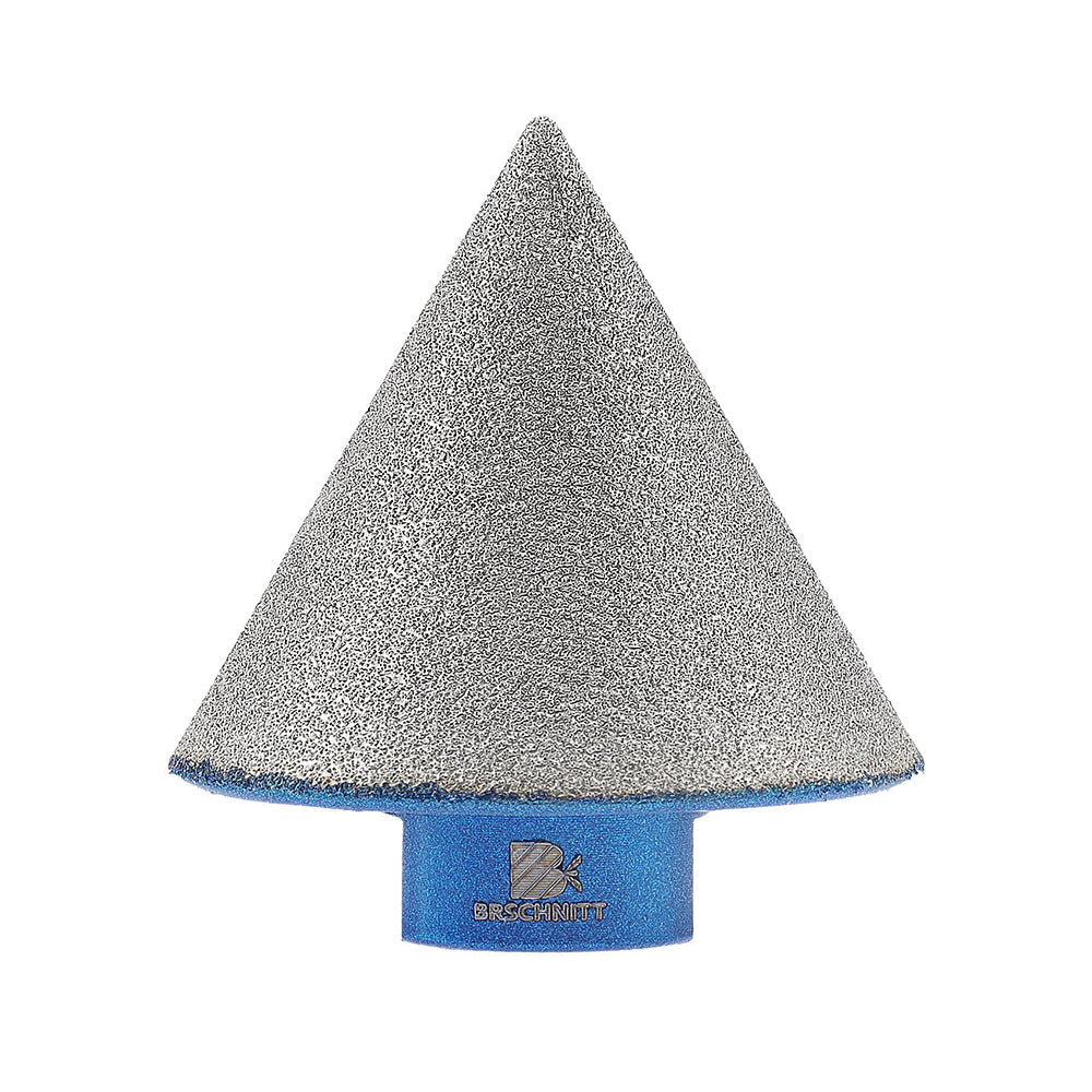 BRSCHNITT Diamant-Abschrägungsfräser, vakuumgelötet, 1 Stück, Durchmesser 2 Zoll/50 mm, zum Vergrößern und Formen der Abschrägung vorhandener Löcher, für Porzellan, Keramik, Fliesen und Marmor