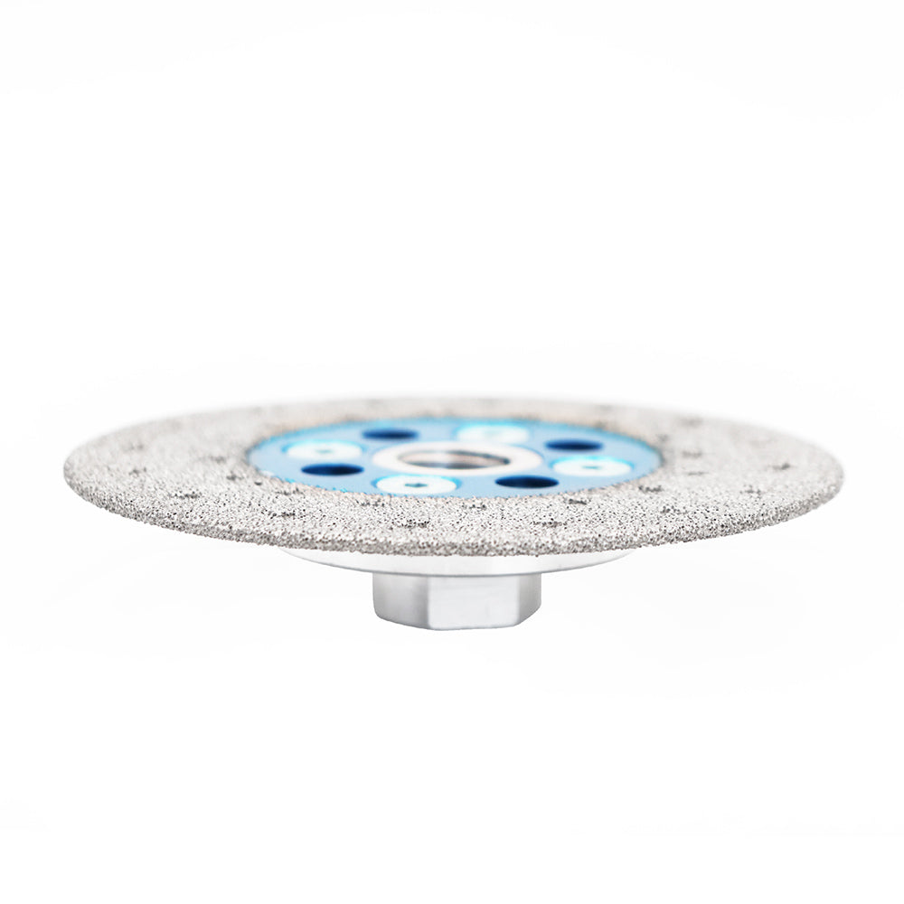 BRSCHNITT Dry & Wet 5/8"-11 Diamond Cutting Grinding Disc 100-125mm for Stone Tile Concrete Vacuum Brazed
