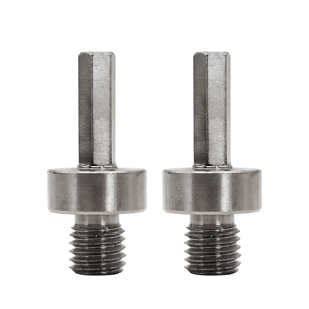 Adaptateur BRSCHNITT M10 ou M14 ou filetage mâle 5/8"-11 vers tige hexagonale 3/8 1 pièce ou 2 pièces pour forets à carotter Acier de bonne qualité
