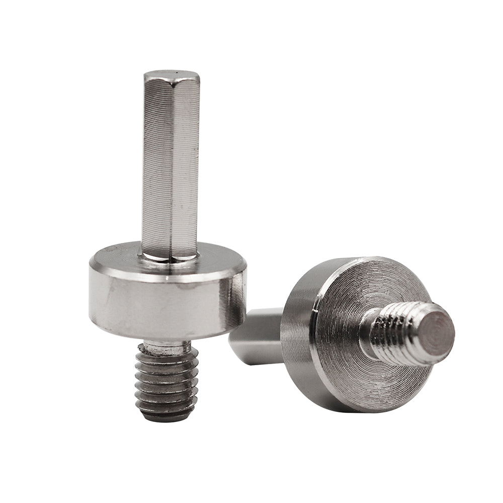 Adaptateur BRSCHNITT M10 ou M14 ou filetage mâle 5/8"-11 vers tige hexagonale 3/8 1 pièce ou 2 pièces pour forets à carotter Acier de bonne qualité