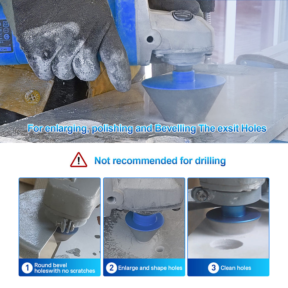 BRSCHNITT M14 Diamond Chamfering Bit 50mm for Tile Marble Granite Hole Enlarging Vacuum Brazed