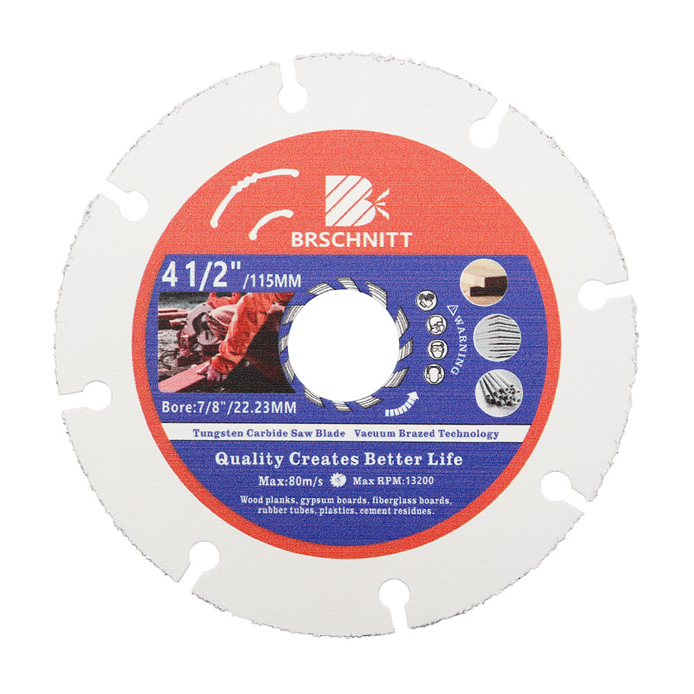 BRSCHNITT Diamond Wood Cutting Disc 75-125mm for Wood Laminate Gypsum Board Plastic Vacuum Brazed