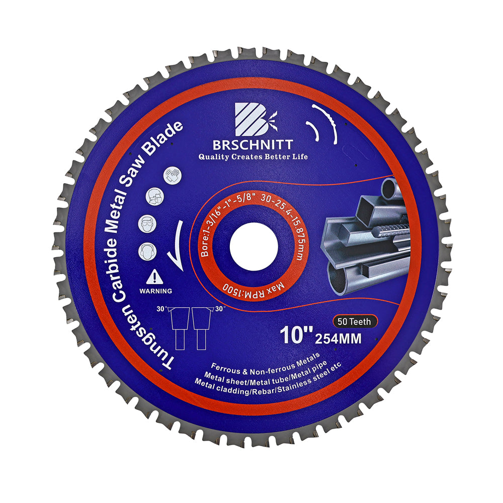 BRSCHNITT 1/3/5pcs 165-365mm Metal Cutting Circular Saw Blade Tungsten Carbide Tipped TCT Saw Blades for Steel Stainless Steel Nickel Titanium Ferrous Metals Steel Pipe