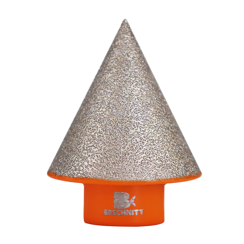 BRSCHNITT Diamant-Fasenfräser, vakuumgelötet, 1 Stück oder 2 Stück, Durchmesser 35/50 mm, zum Vergrößern, Formen und Anfasen vorhandener Löcher, Fliesen, Porzellan, Keramik