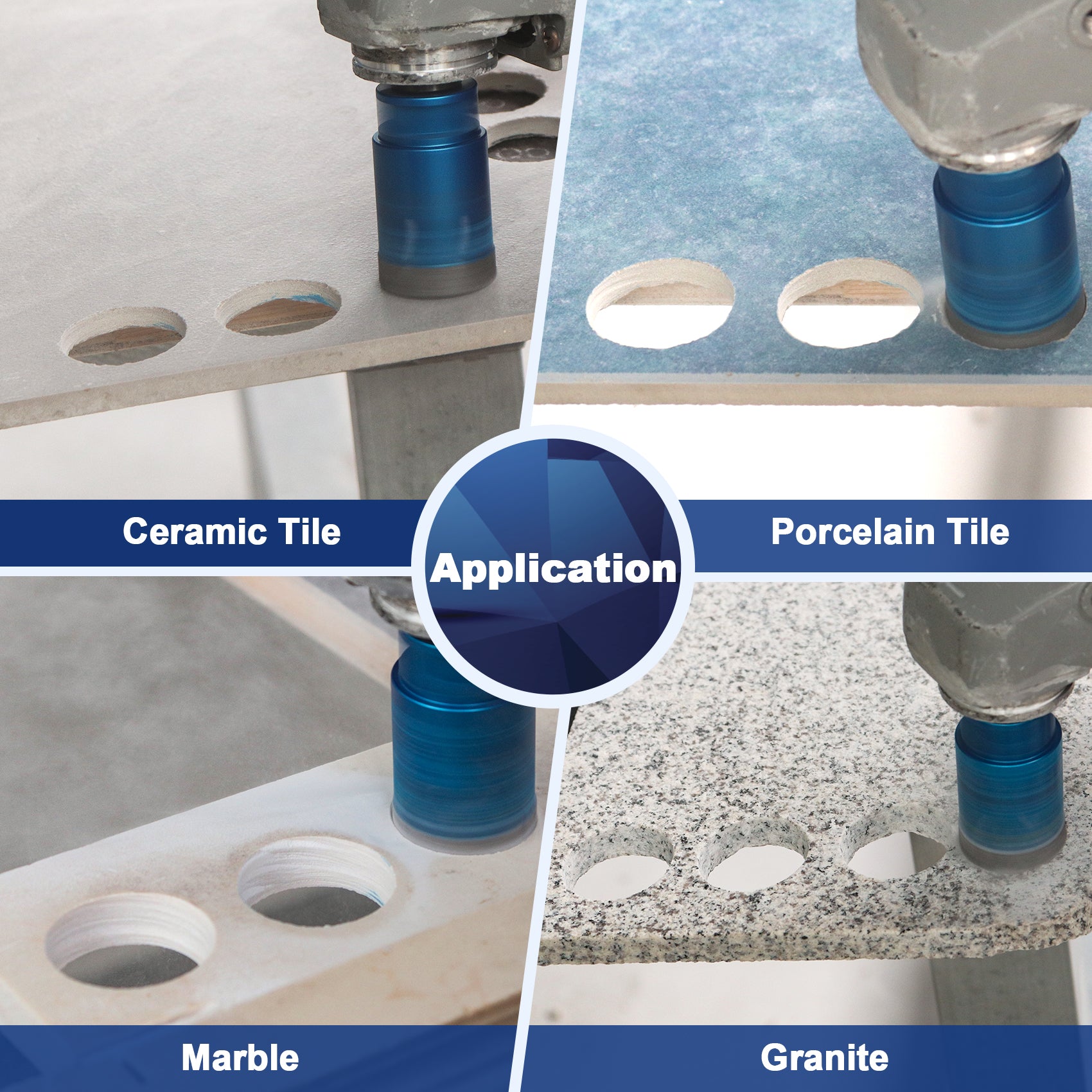 BRSCHNITT-Diamond 1pc 20/35/68 Lightning Teeth Drill Bit Hole Saw for Porcelain Tile Crowns Granite Marble Stone