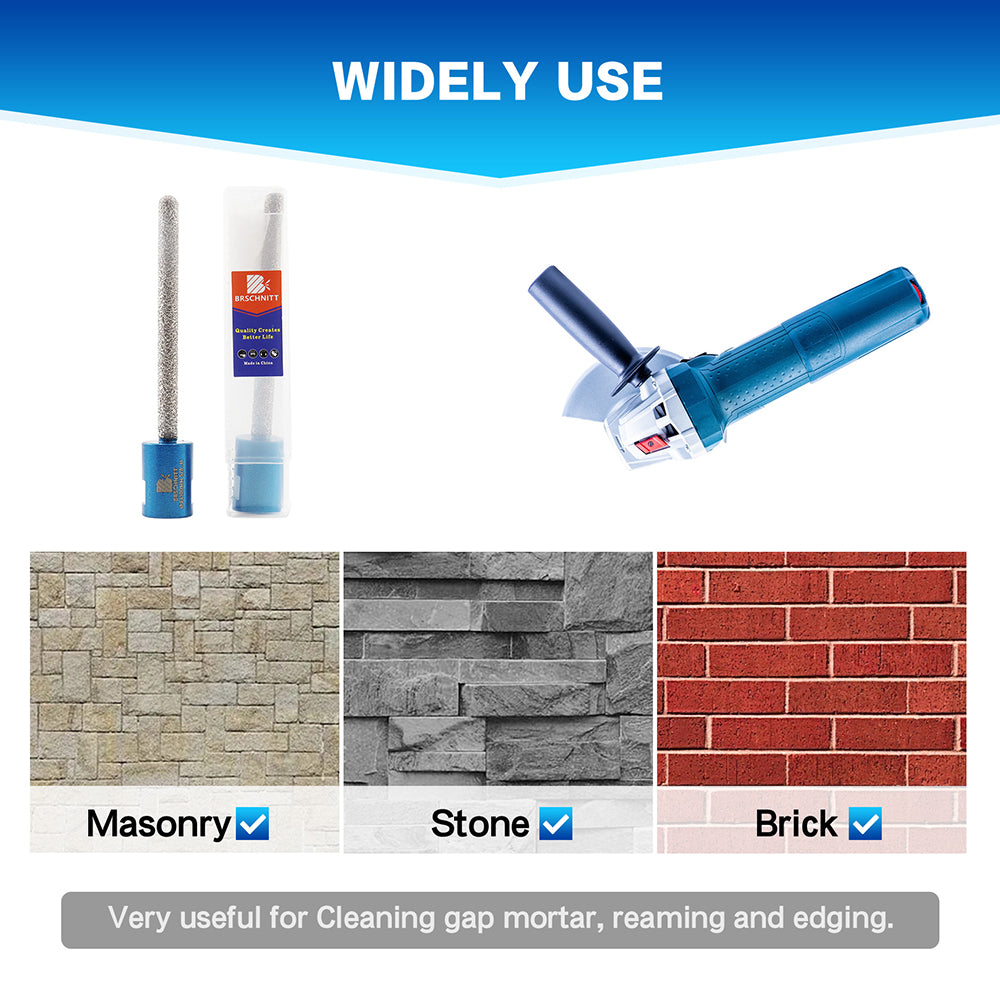 BRSCHNITT Diamond Mortar Raking Bit Vacuum Brazed 1pc Dia 8mm Mortar ...