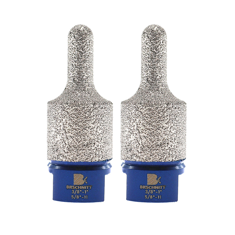 Fraise diamantée BRSCHNITT, tige de meulage, scie cloche, 1 pièce, bord poli, agrandissement du trou, perçage de carrelage, porcelaine, filetage 5/8"-1 1 ou M14