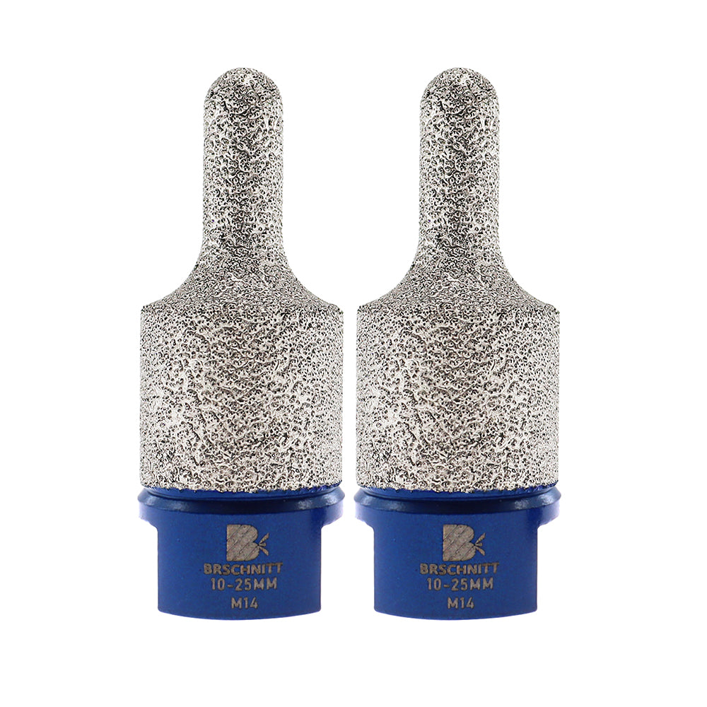 Fraise diamantée BRSCHNITT, tige de meulage, scie cloche, 1 pièce, bord poli, agrandissement du trou, perçage de carrelage, porcelaine, filetage 5/8"-1 1 ou M14