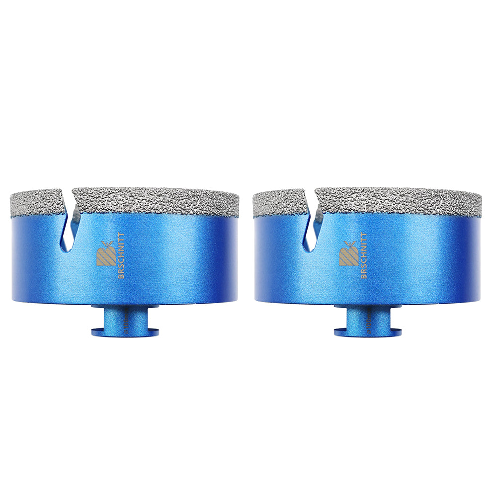 BRSCHNITT M14 Thread Diamond Dry & Wet Hole Saw with Lightning Teeth 20-150mm for Porcelain Tile Granite Marble
