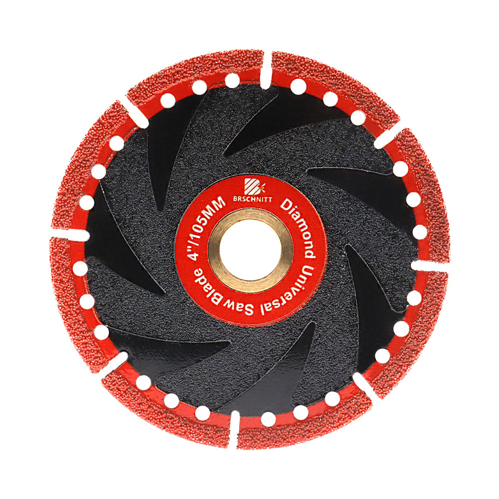 BRSCHNITT Diamant-Abbruchklinge für alle Zwecke, 1 Stück Durchmesser 4"/4,5"/5"/7"/9"/10" Granit, Marmor, Aluminium, Kupferrohr, vakuumgelötete Trennscheibe 