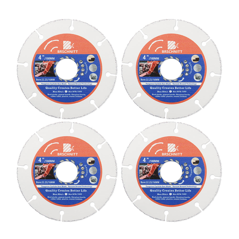 BRSCHNITT Diamond Wood Cutting Disc 75-125mm for Wood Laminate Gypsum Board Plastic Vacuum Brazed