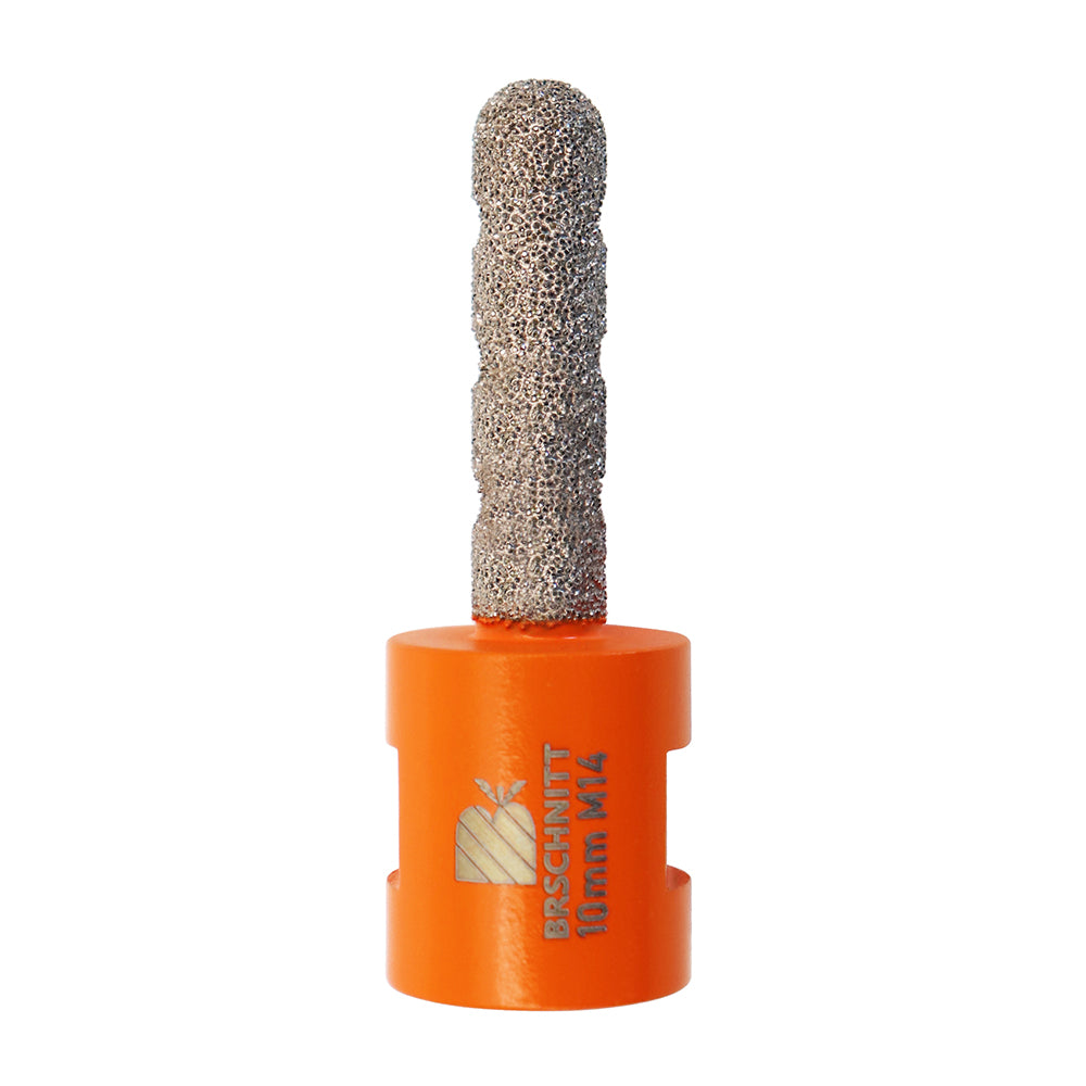 BRSCHNITT M14 & 5/8"-11 Diamond Milling Finger Bit 10-35mm for Tile Marble Granite Hole Enlarging Vacuum Brazed