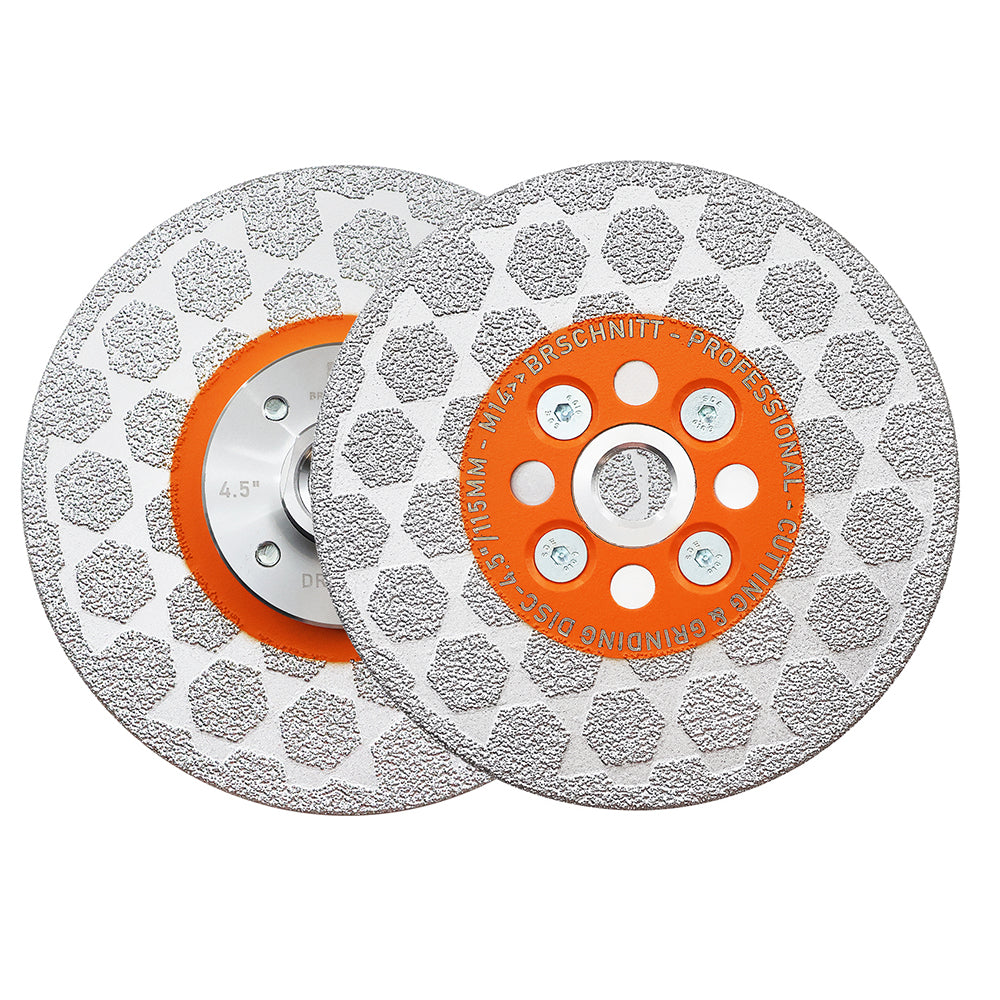 BRSCHNITT M14 & 5/8"-11 Diamond Cutting Grinding Disc 105-125mm for Granite Marble Concrete Tile